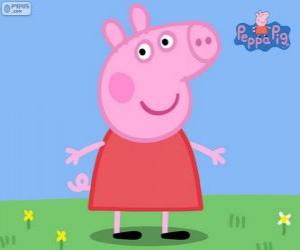 пазл Peppa Свинья с красном платье
